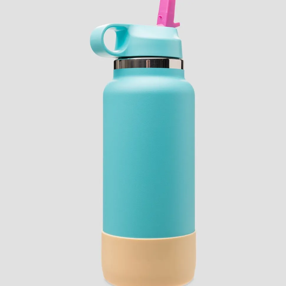 32oz Wide Mouth Straw Lid and Boot Waterbottle
