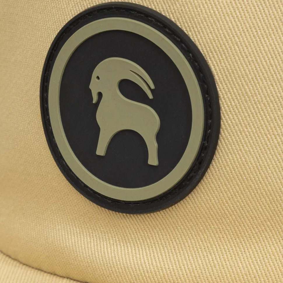 Patch Goat Flat Brim Hat