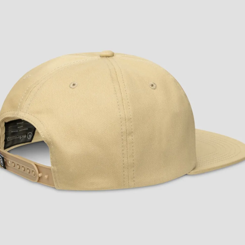 Patch Goat Flat Brim Hat