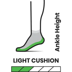 Performance Hike Light Cushion Pattern Ankle Sock