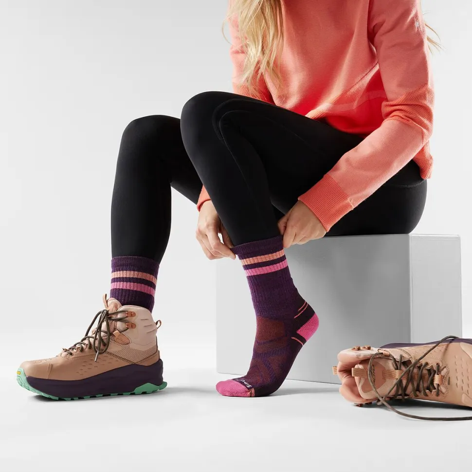 Performance Hike Light Cushion Tube Stripe Crew - Women's