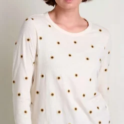 Primo Long-Sleeve Embroidered Crew - Women's