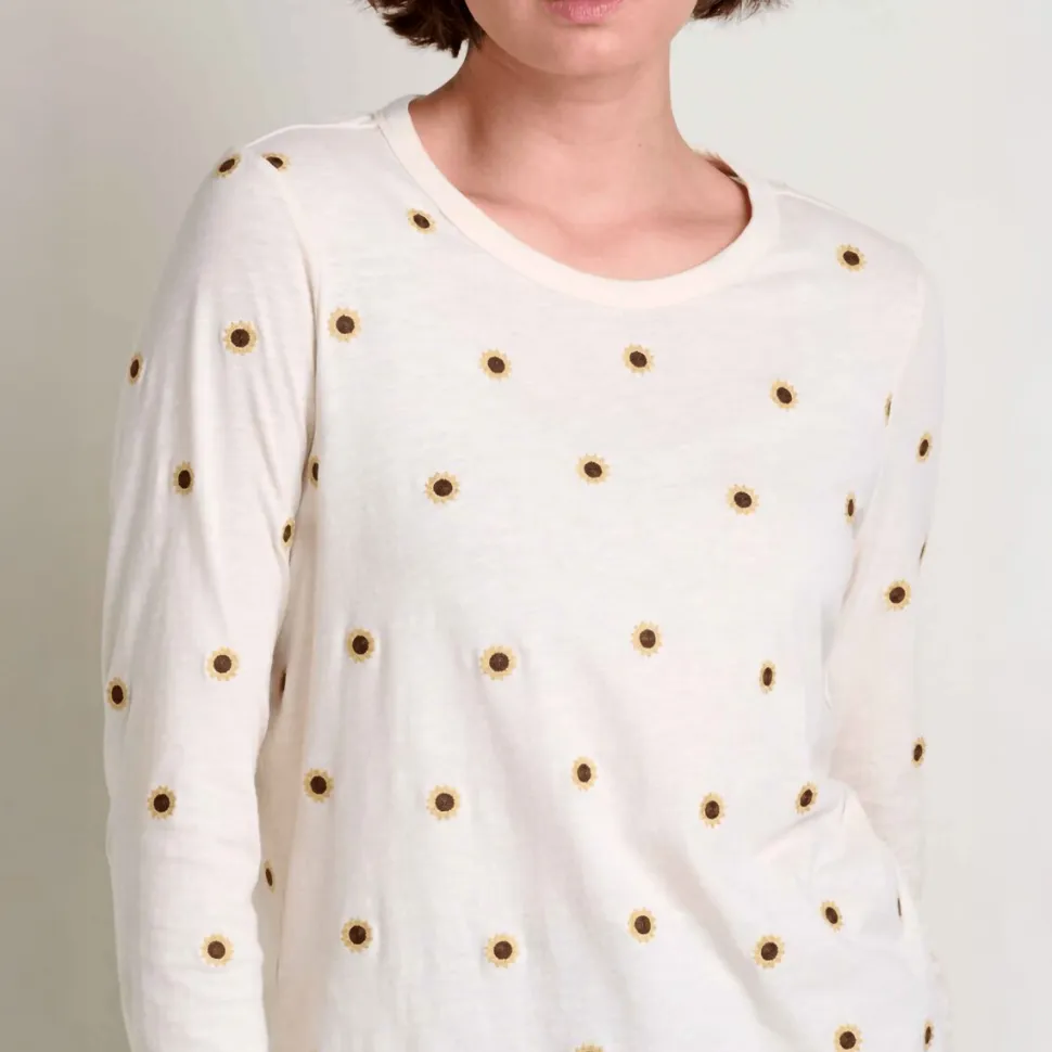 Primo Long-Sleeve Embroidered Crew - Women's