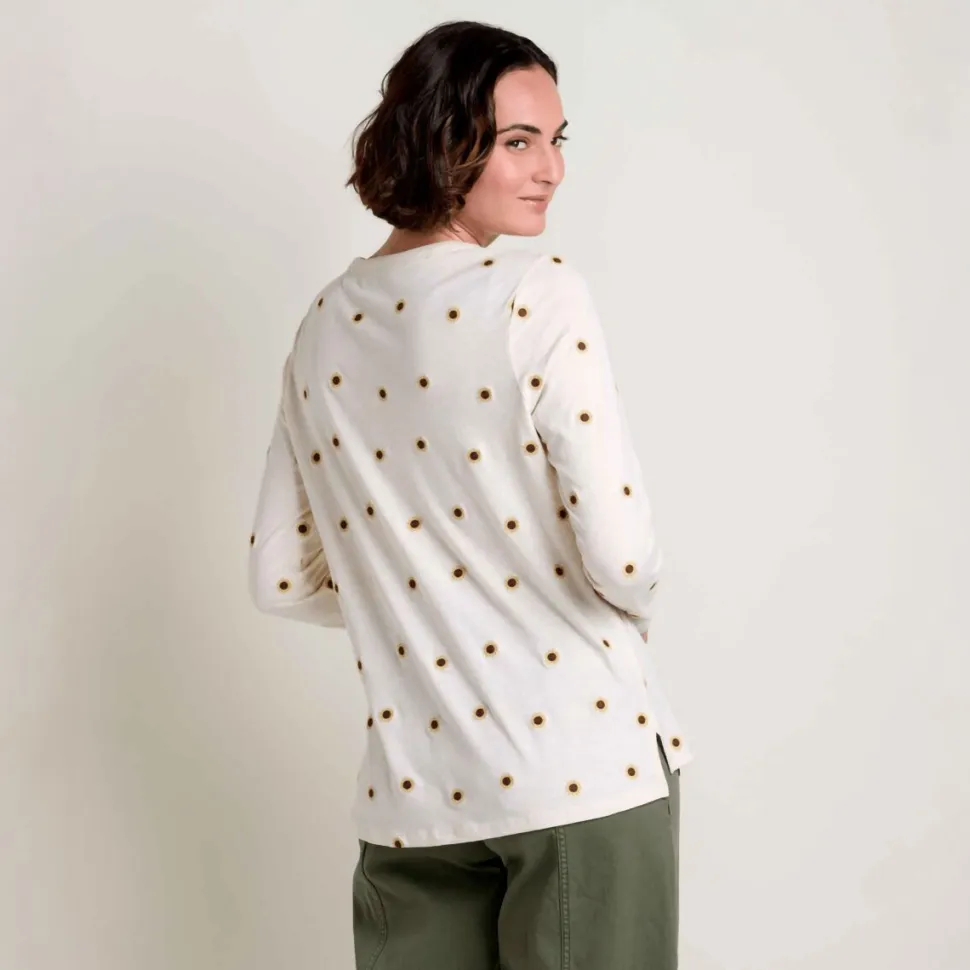 Primo Long-Sleeve Embroidered Crew - Women's