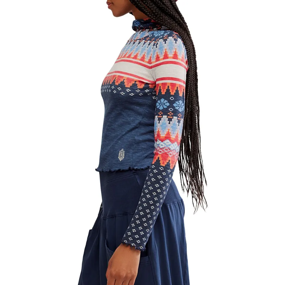 Printed Breathe Easy Long Top - Women's