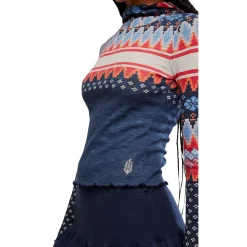 Printed Breathe Easy Long Top - Women's