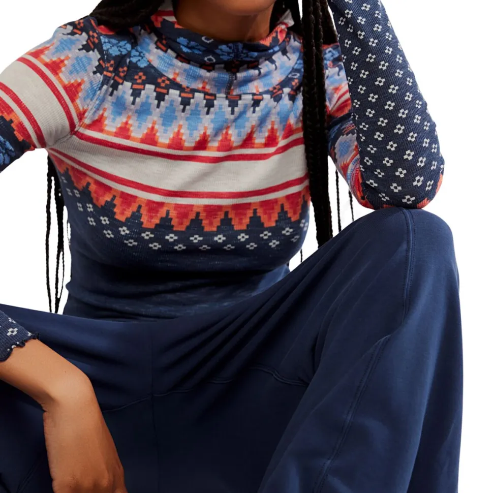 Printed Breathe Easy Long Top - Women's