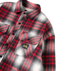 Quilted Plaid Overshirt - Men's