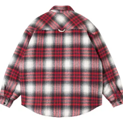Quilted Plaid Overshirt - Men's