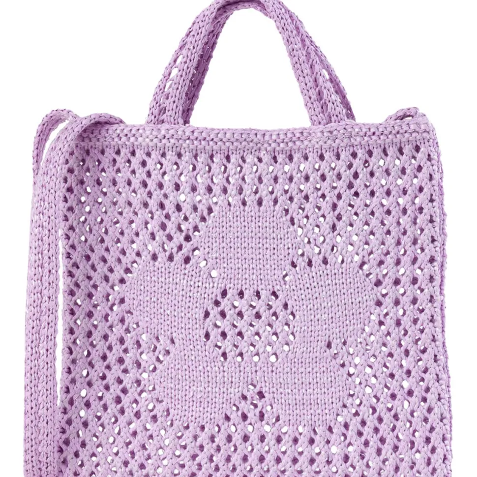 Raffia Flower Mini Bag