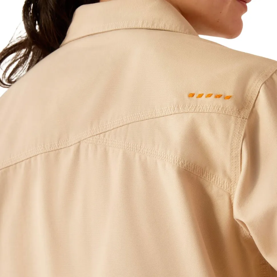 Rebar Cropped Woven Shirt Jacket - Women's