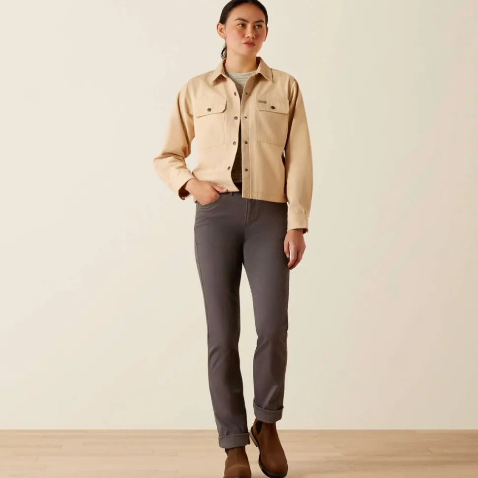 Rebar Cropped Woven Shirt Jacket - Women's