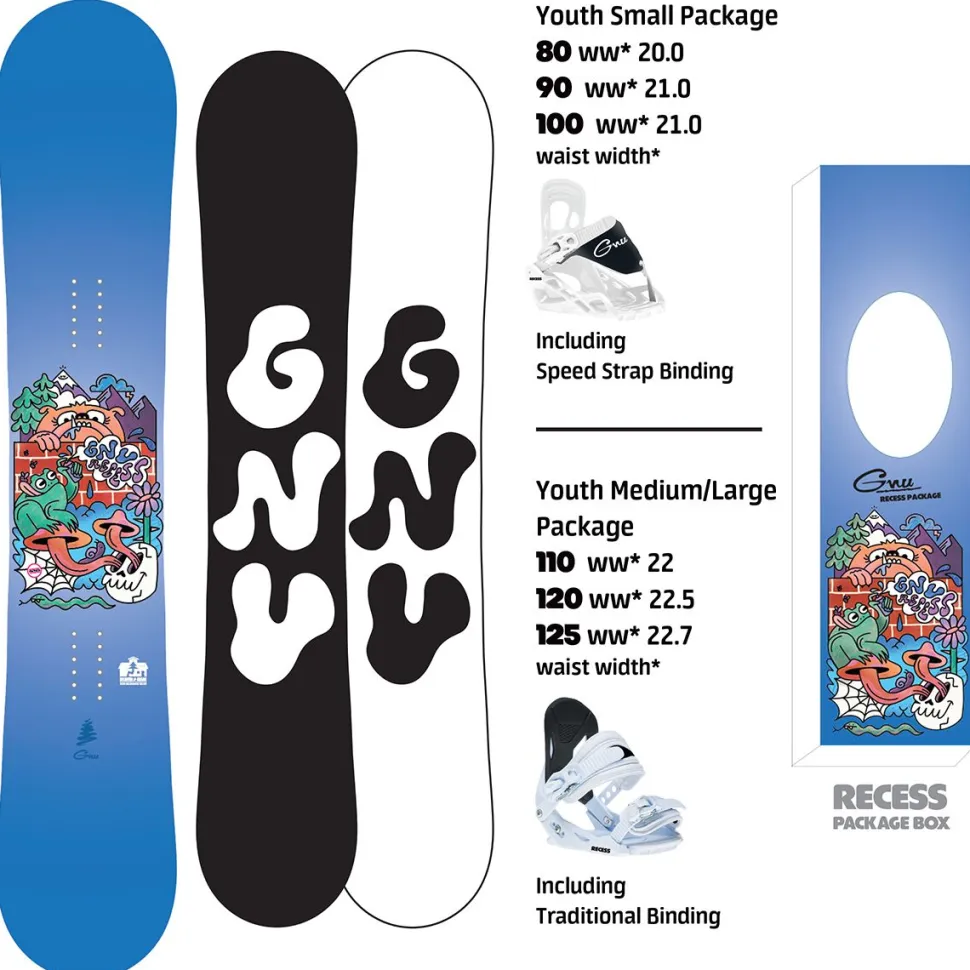 Recess Snowboard Package - 2026 - Kids'