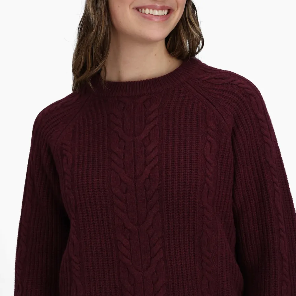 Rockcraft Cable Crew Sweater - Women's