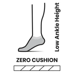 Run Zero Cushion Low Ankle Sock