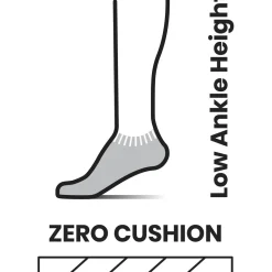 Run Zero Cushion Low Ankle Sock