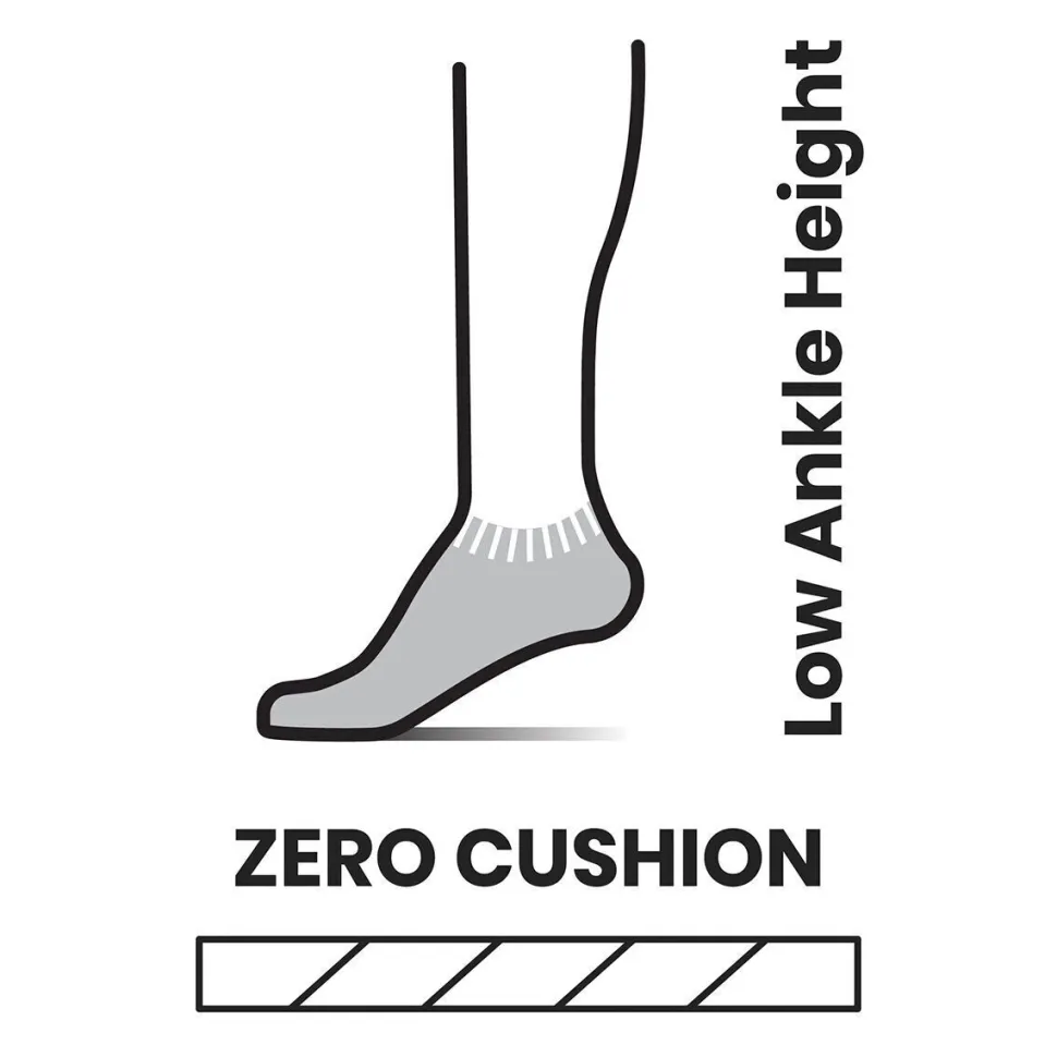 Run Zero Cushion Low Ankle Sock - Women's