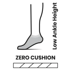 Run Zero Cushion Stripe Low Ankle Sock - Women's