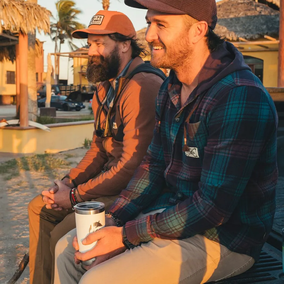 Salvo Hooded Blanket Flannel Shirt - Men's