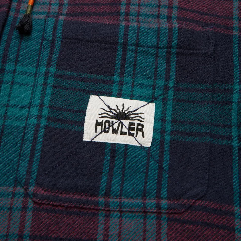 Salvo Hooded Blanket Flannel Shirt - Men's