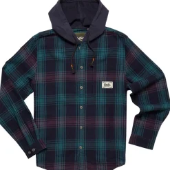Salvo Hooded Blanket Flannel Shirt - Men's
