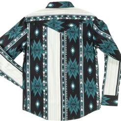 Serape Pearl Snap Long-Sleeve Shirt - Men's
