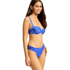 Set Sail High Leg Ruched Side Bikini Bottom - Women's