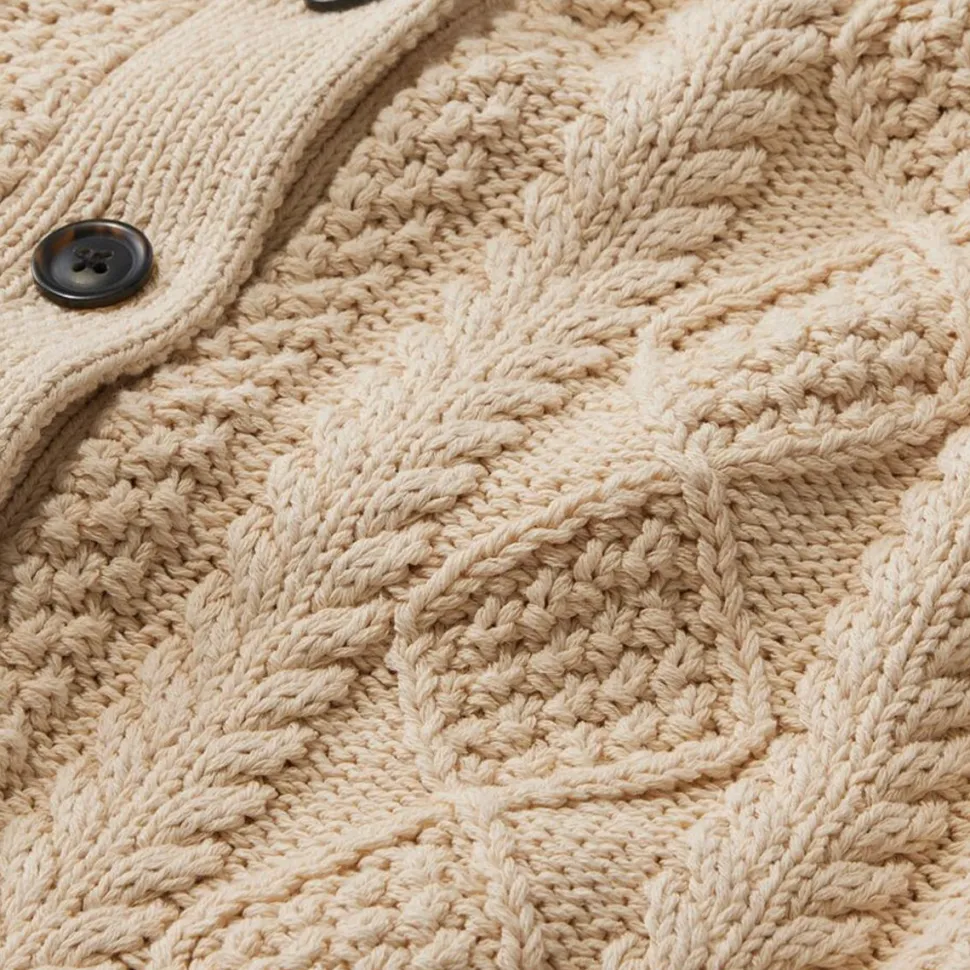 Signature Cotton Fisherman Button Cardigan - Women's