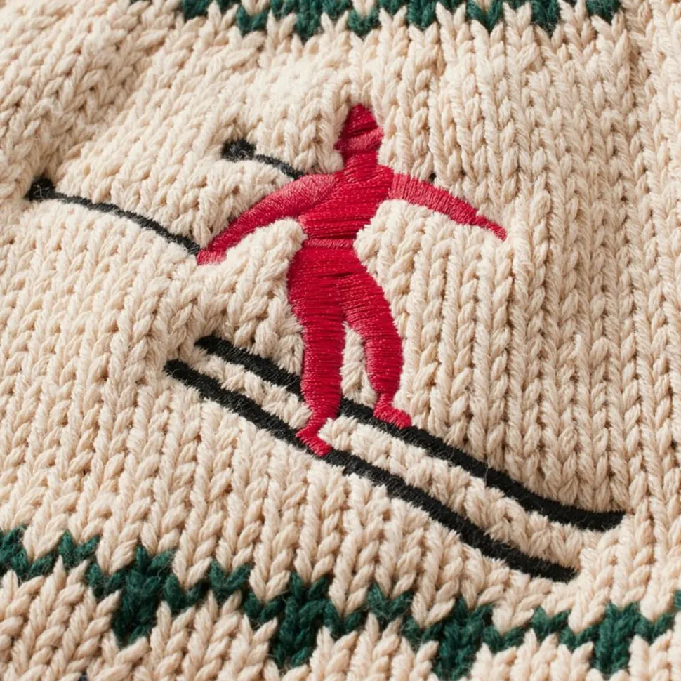 Signature Cotton Fisherman Crew Neck Sweater -Women's