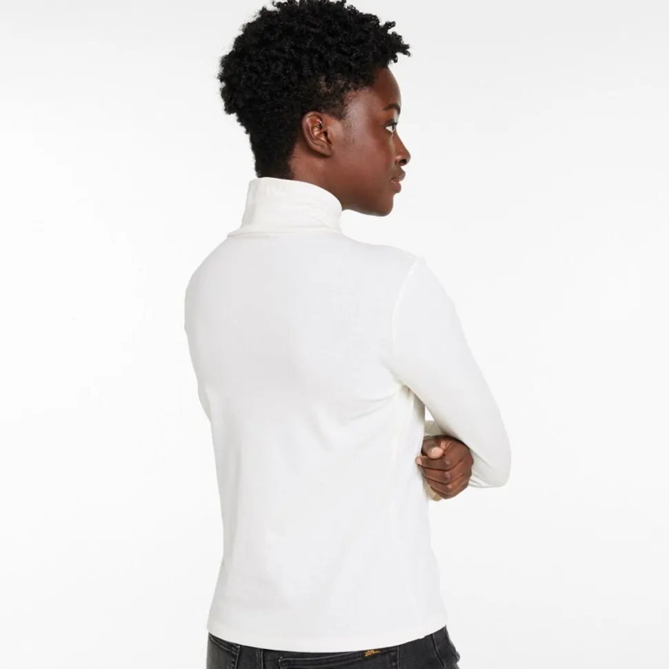 Signature Lightweight Cotton Turtleneck - Women's