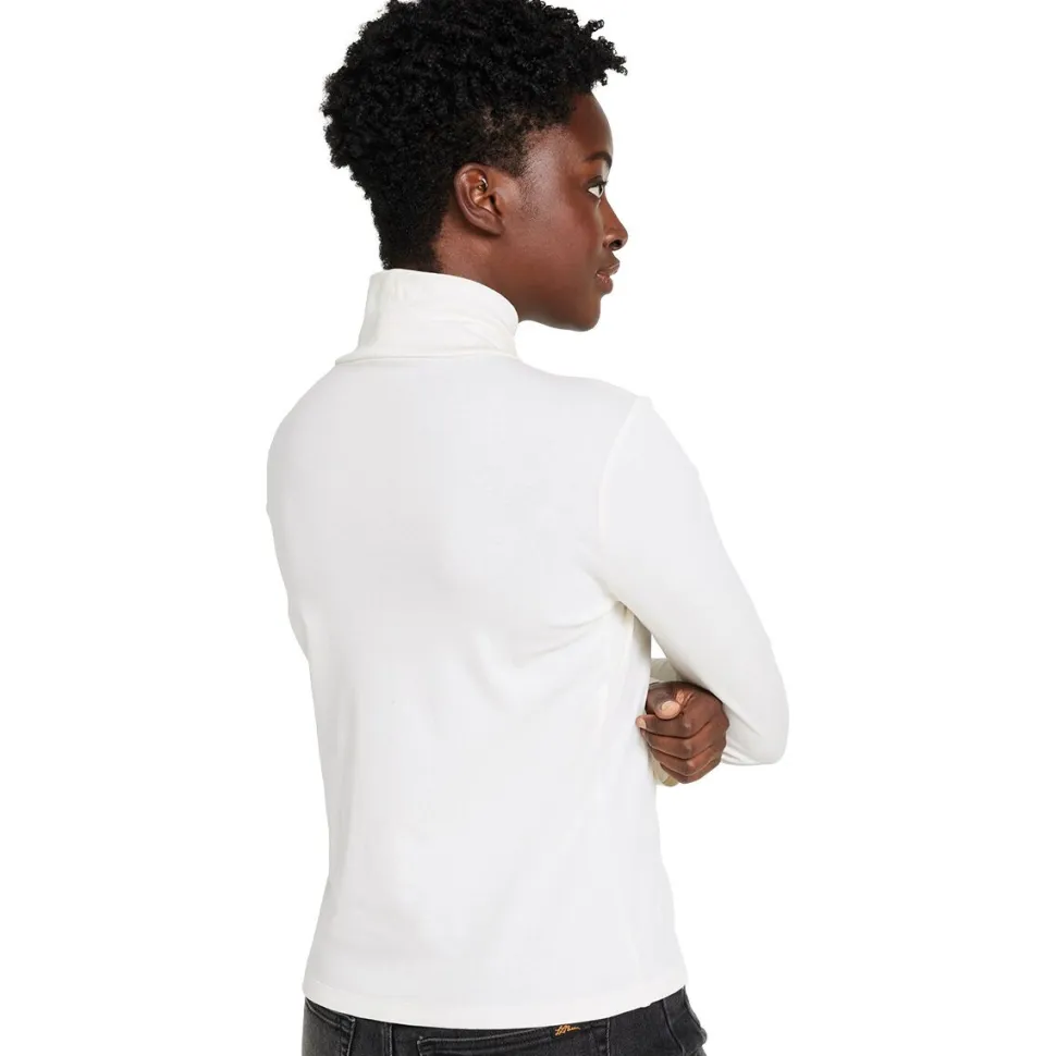Signature Lightweight Cotton Turtleneck - Women's