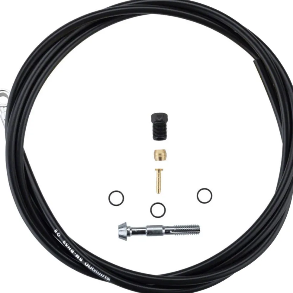 Sm-Bh59-Sb Hose Kit-Road Hydr Brakes+ Straight Banjo Fitting