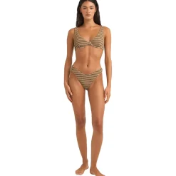 Sol Stripe Hi Cut Bikini Bottom - Women's