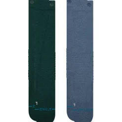 Solid Mid Poly Snow Sock - 2-Pack