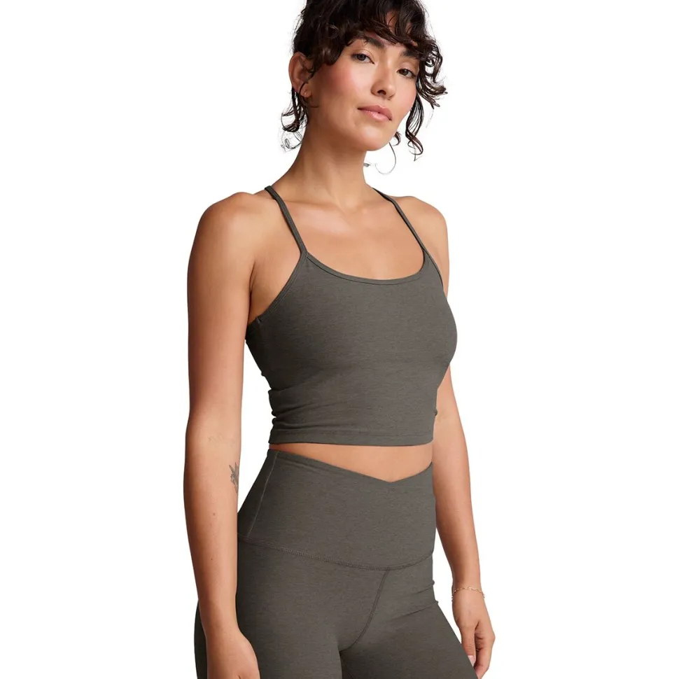 Spacedye Slim Racerback Cropped Tank Top - Women's