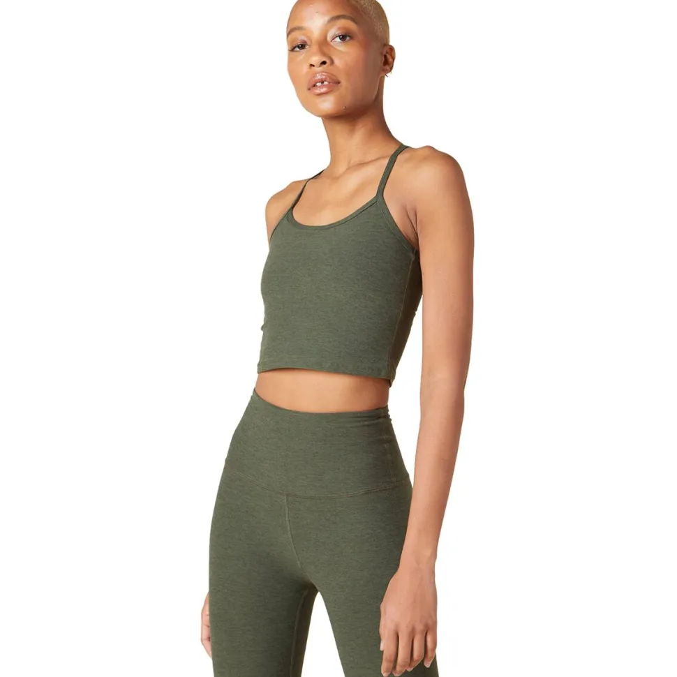 Spacedye Slim Racerback Cropped Tank Top - Women's