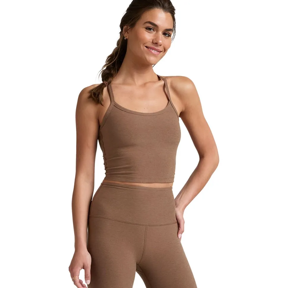 Spacedye Slim Racerback Cropped Tank Top - Women's