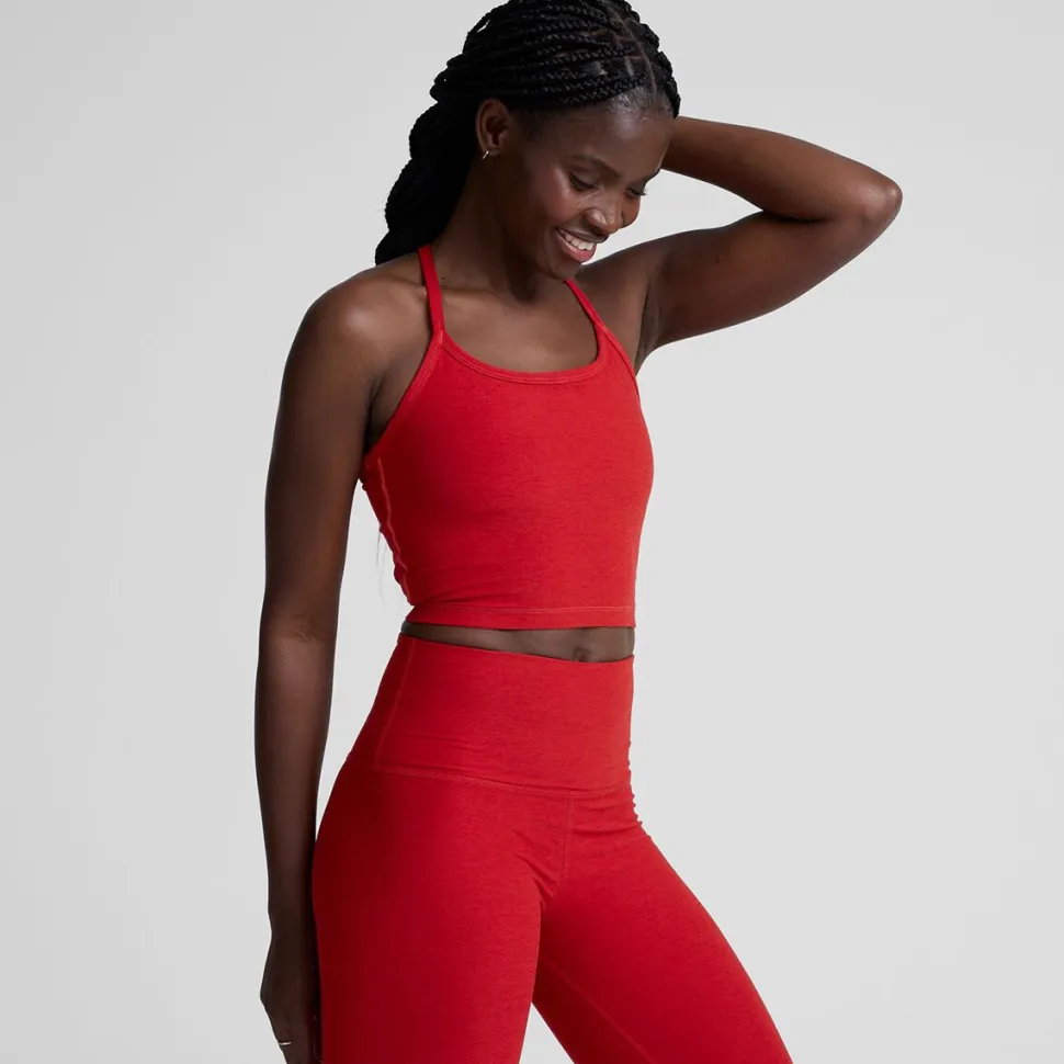 Spacedye Slim Racerback Cropped Tank Top - Women's