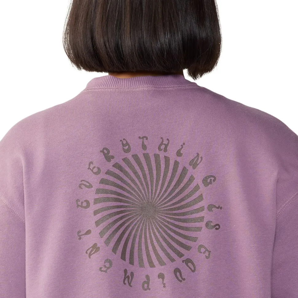 Spiral Pullover Crew Sweatshirt - Women's