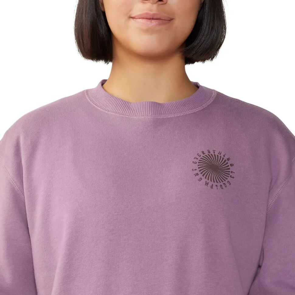 Spiral Pullover Crew Sweatshirt - Women's