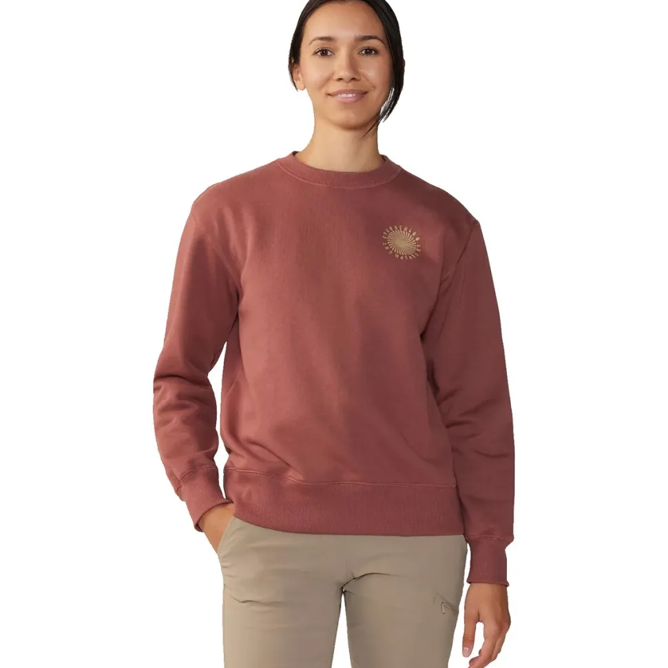 Spiral Pullover Crew Sweatshirt - Women's