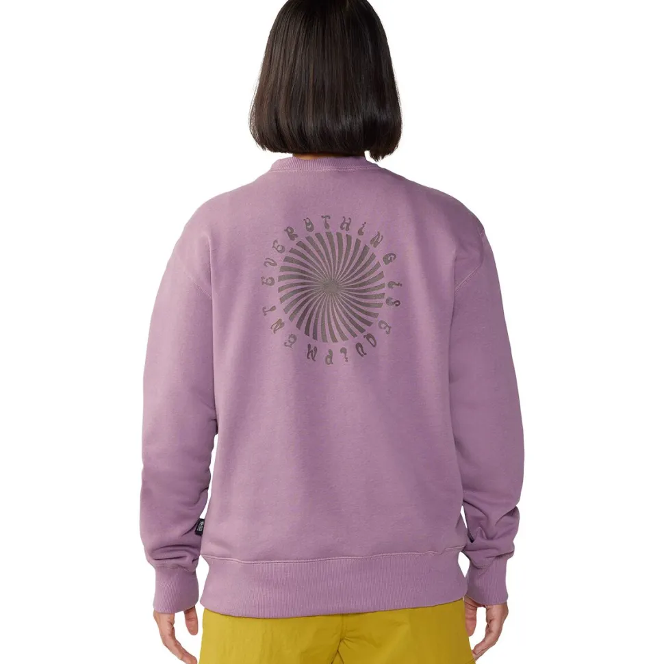 Spiral Pullover Crew Sweatshirt - Women's