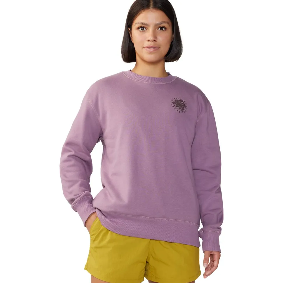 Spiral Pullover Crew Sweatshirt - Women's