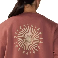 Spiral Pullover Crew Sweatshirt - Women's