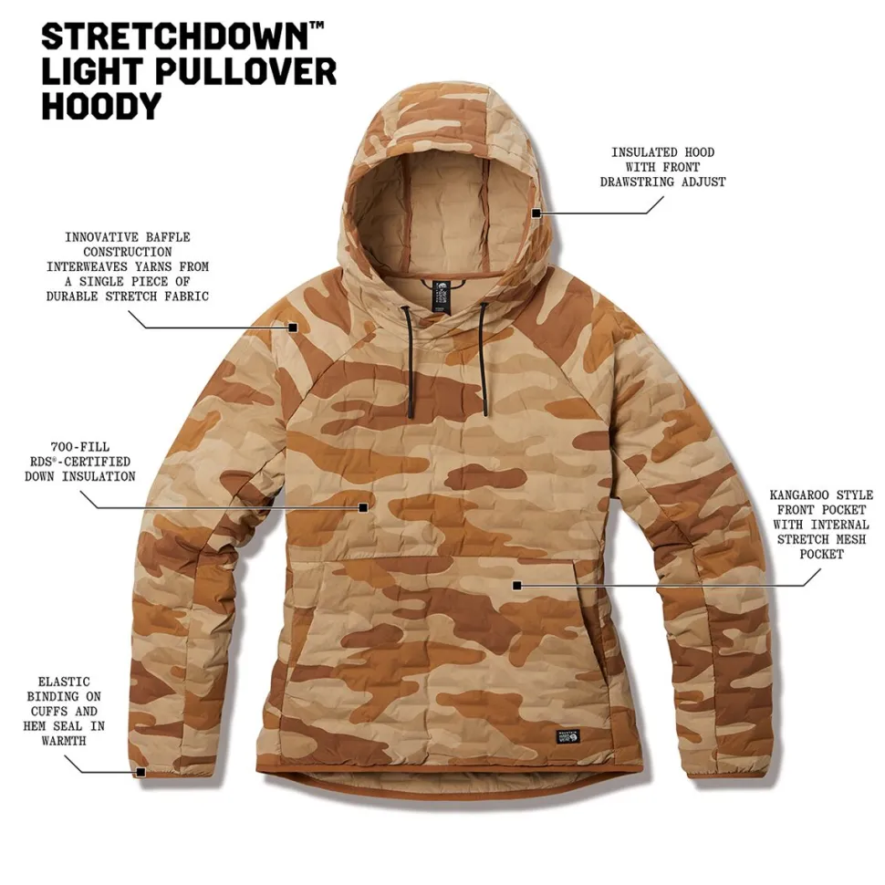 Stretchdown Light Pullover Hoodie - Women's