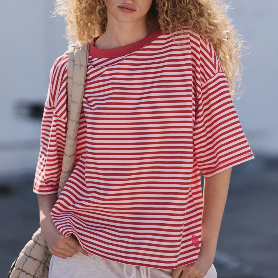 Stripe Tackle T-Shirt - Women's