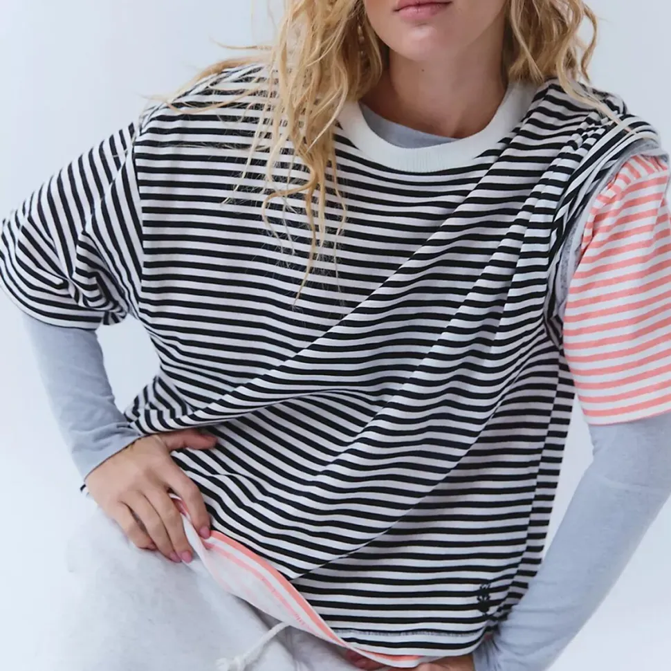 Stripe Tackle T-Shirt - Women's