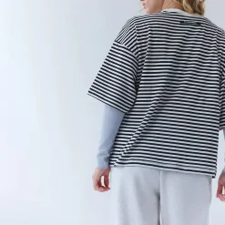 Stripe Tackle T-Shirt - Women's