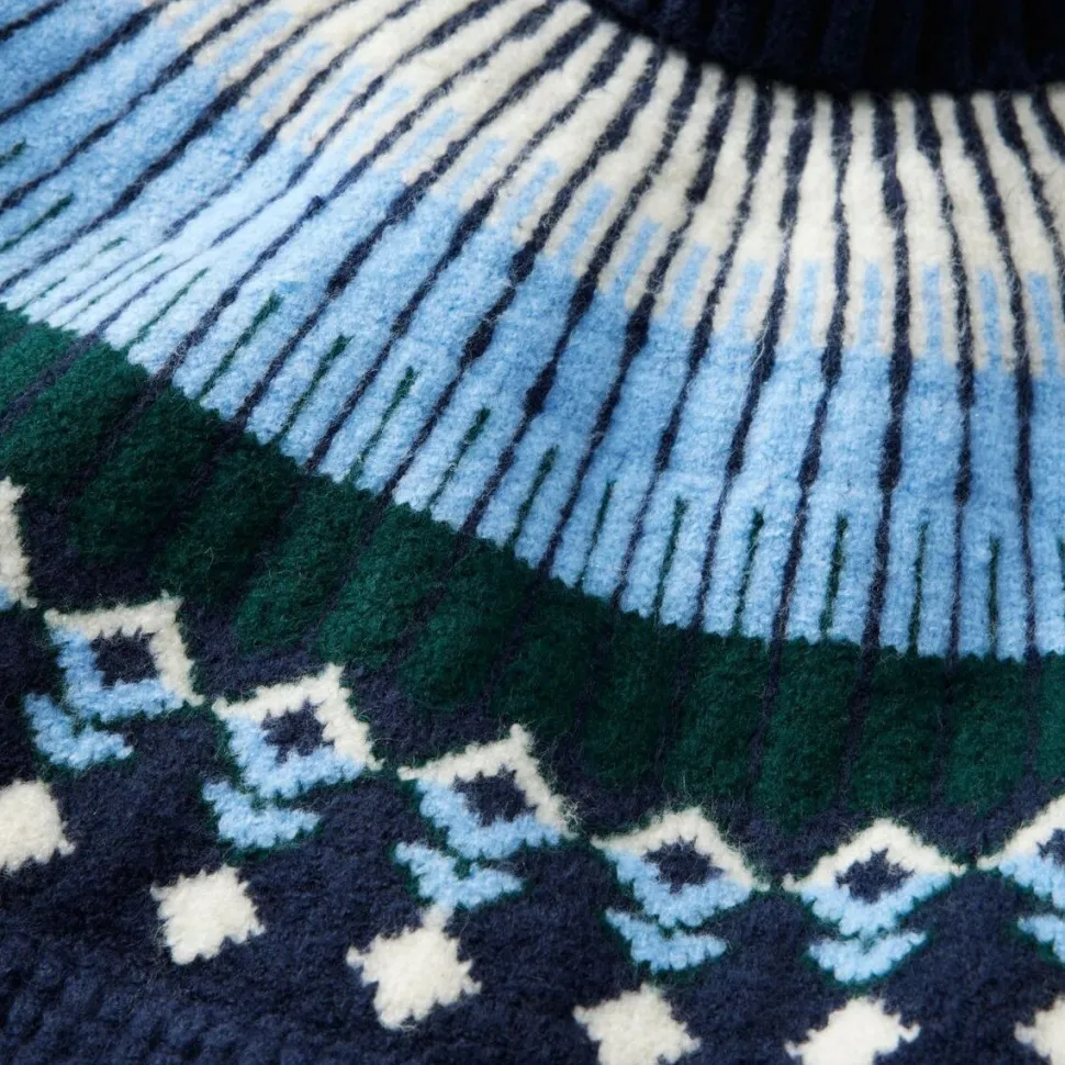 Supersoft Waffle Fair Isle Turtleneck Sweater - Women's