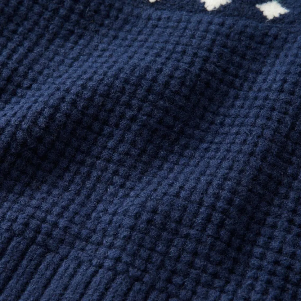 Supersoft Waffle Fair Isle Turtleneck Sweater - Women's